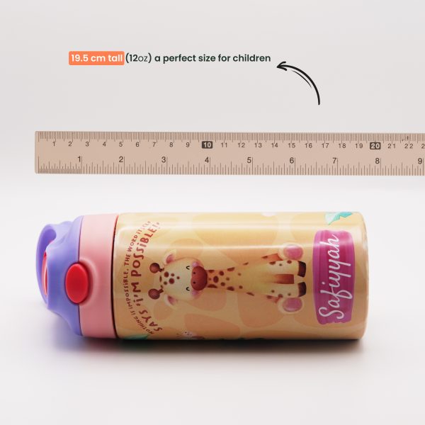 Personalised Safari Drinking Bottle For Girls - Image 4