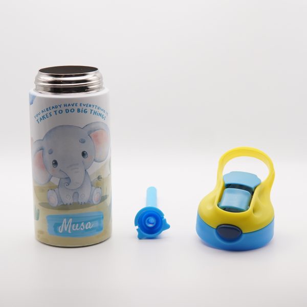 Personalised Animal Drinking Bottle - Elephant - Image 7