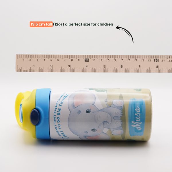 Personalised Animal Drinking Bottle - Elephant - Image 5