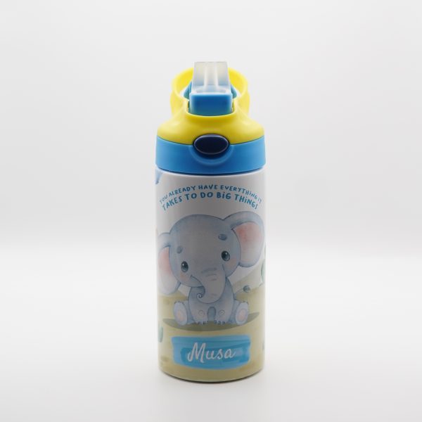Personalised Animal Drinking Bottle - Elephant - Image 2