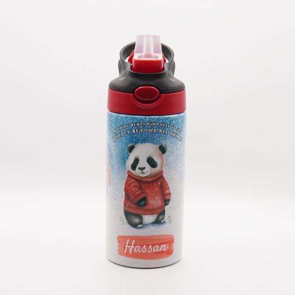 Personalised Animal Drinking Bottle - Panda - Image 2
