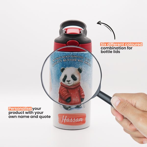 Personalised Animal Drinking Bottle - Panda - Image 4