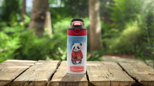 Personalised Animal Drinking Bottle - Panda - Image 7