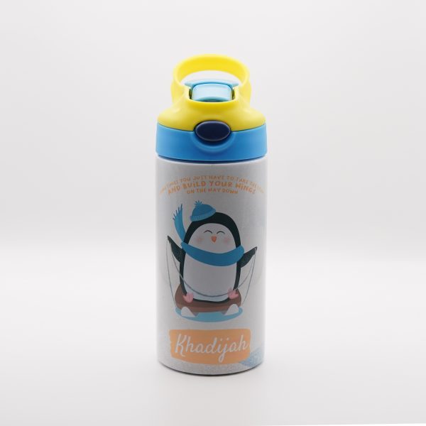 Personalised Animal Drinking Bottle - Penguin