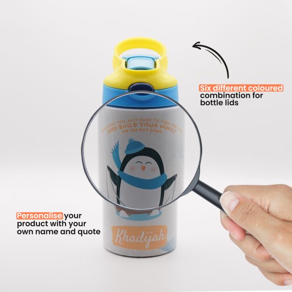 Personalised Animal Drinking Bottle - Penguin - Image 5