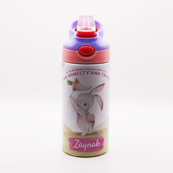 Personalised Animal Drinking Bottle - Rabbit - Image 2