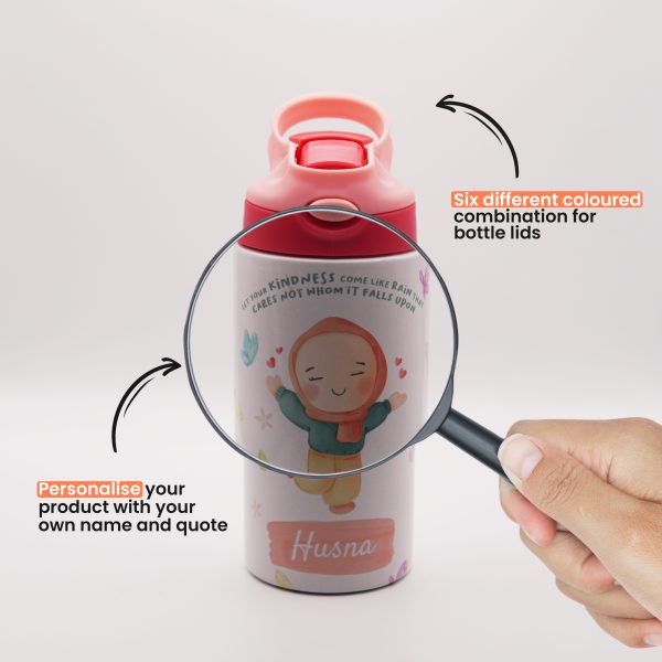 Personalised Girls Drinking Bottle - Girl 01 - Image 5