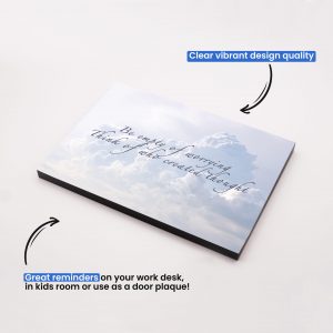 New Inspirational Quote Frame - Be Empty of Worrying