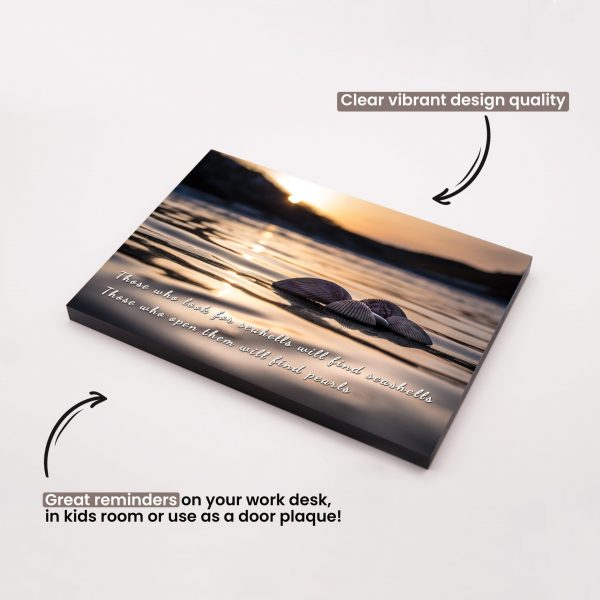 New Inspirational Quote Frame - Those Who Look for Sea Shells