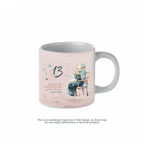 Happy Birthday Personalised Mug Pink 7oz - Image 2
